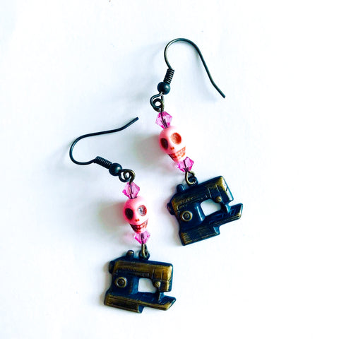 SEWING MACHINE SEWJO earrings (different colors available)