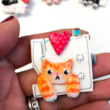 KITTY DO A HELP handmade pin