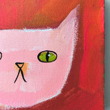 SIMPLE CAT HEAD original artwork