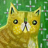 YELLOW CAT DO A CONCERN original artwork