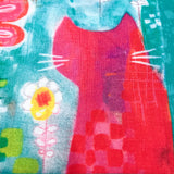 TECHNO CAT SILHOUETTE 10"x10" fabric panel