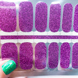 ORCHID GLITTER nail wraps
