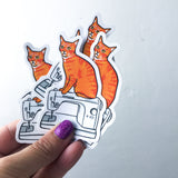 SEWING CAT sticker