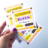 FAVORITE BLOCKS sticker