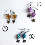 CAT STAR earrings (last pair!)