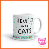 HEAVILY INTO CATS Mug - Melissa Averinos