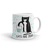 CATS ARE JERKS Mug - Melissa Averinos